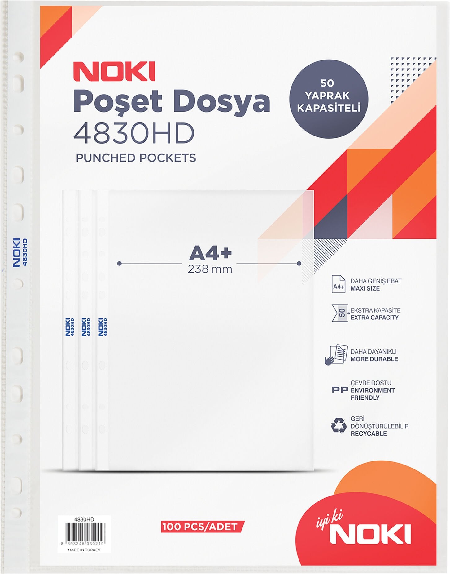 Noki HD Poşet Dosya (100'lü)