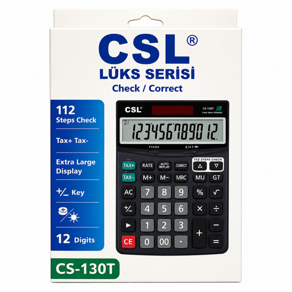 Csl Hesap Makinesi 12 Hane CS-130T