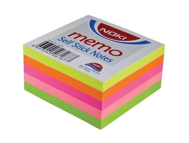 Noki Memo 75X75 MM Yapışkanlı kağıt 100YP.