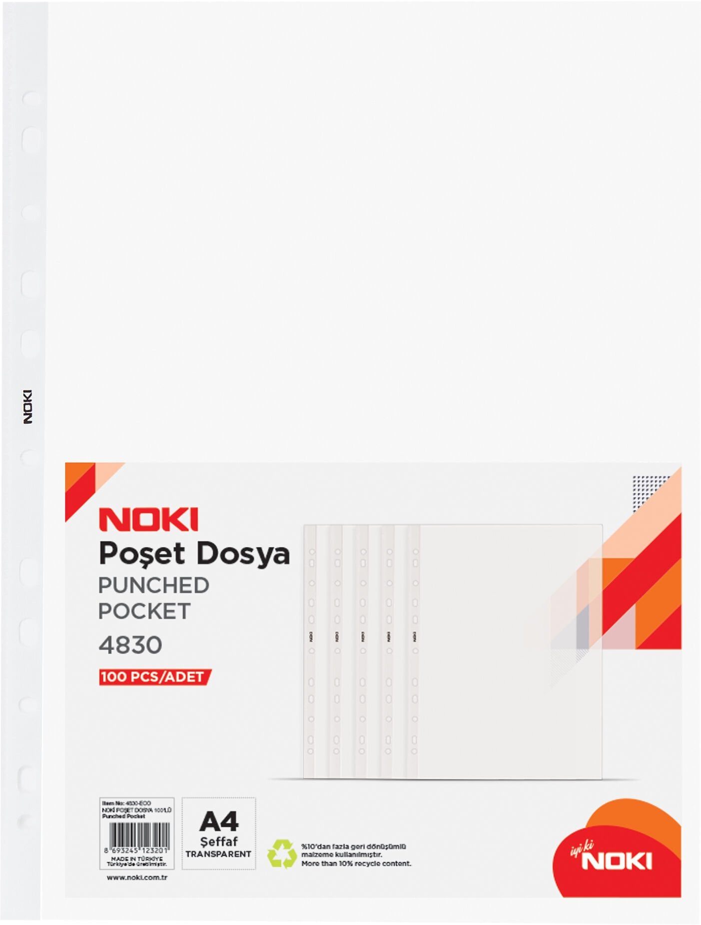 Nokı XL Poşet Dosya (100'Lü)