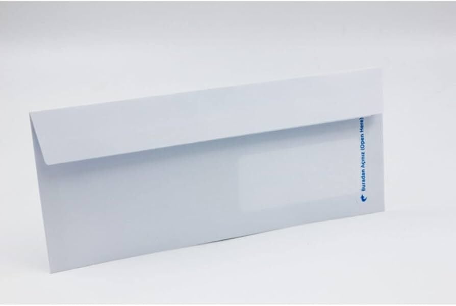 Diplomat Zarf (1.Hamur)  105x240 / 90 Gr. Pencereli Düz