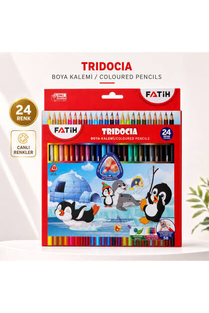 Fatih Kuru Boya Tridocia Üçgen Tam Boy 24R