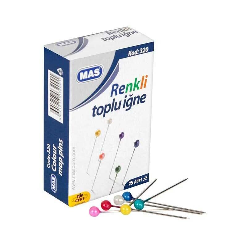 MAS 320 Renkli Toplu İğne