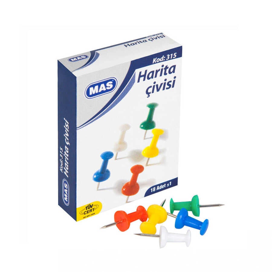 MAS 315 Harita Çivisi Renkli